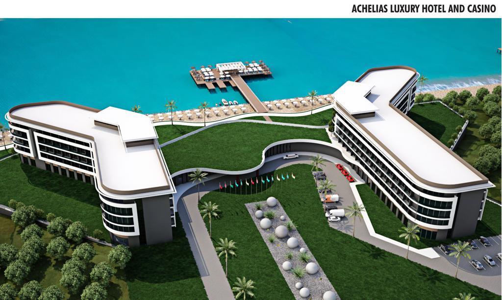 Aerial view of Achelias Luxury Hotel and Casino